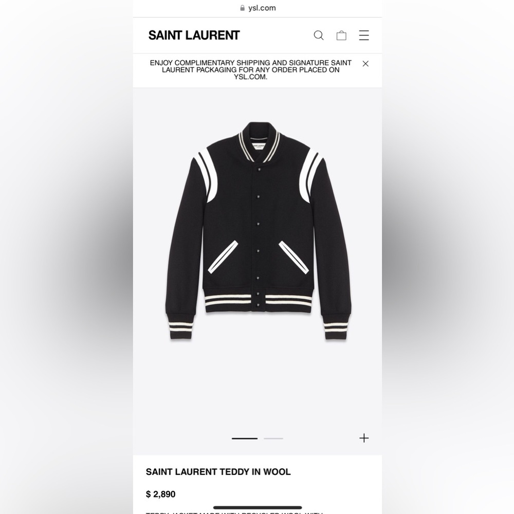 SOLD‼️‼️‼️. Men’s YSL jacket…